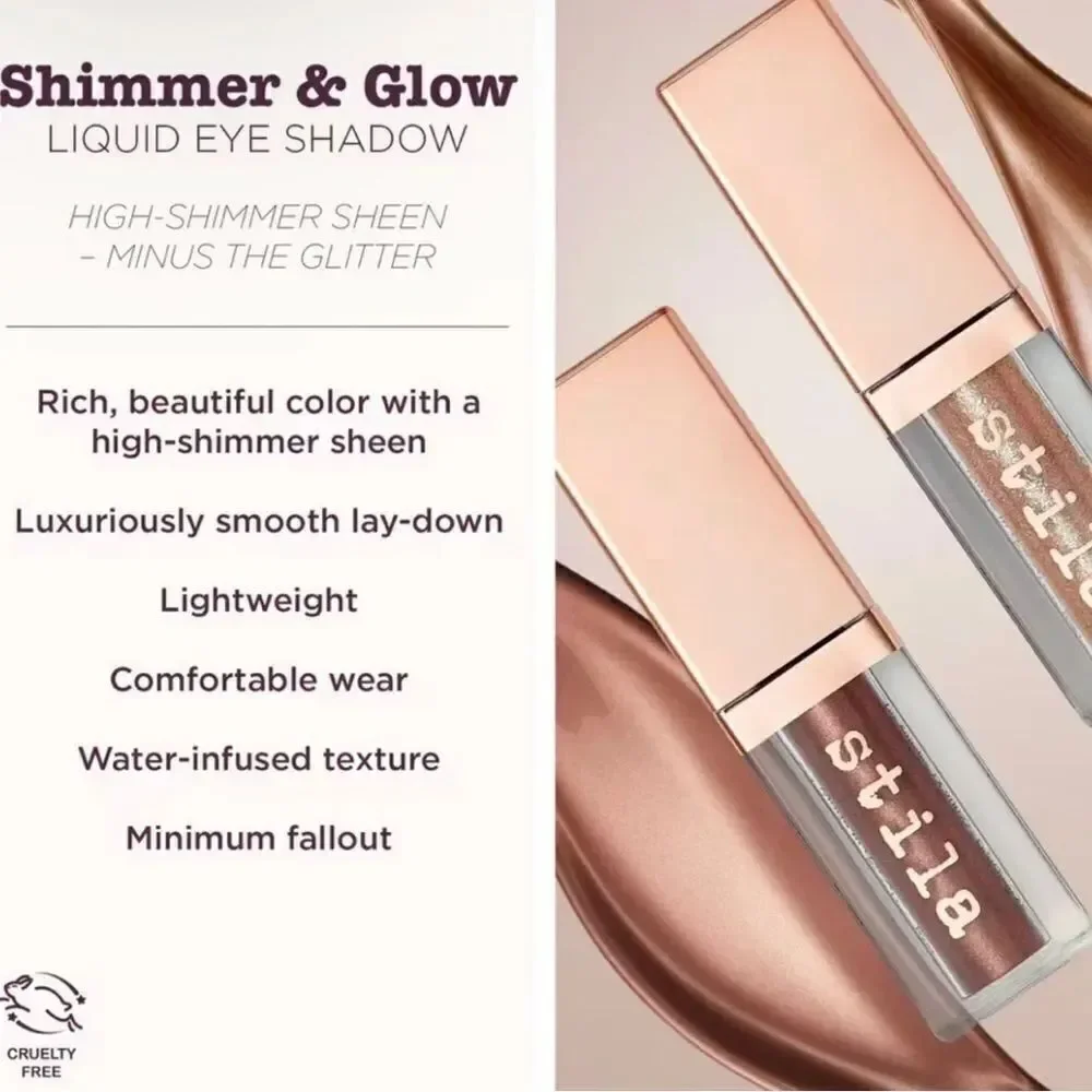 Stila Shimmer & Glow Liquid Eye Shadow In Twig Full Size NIB